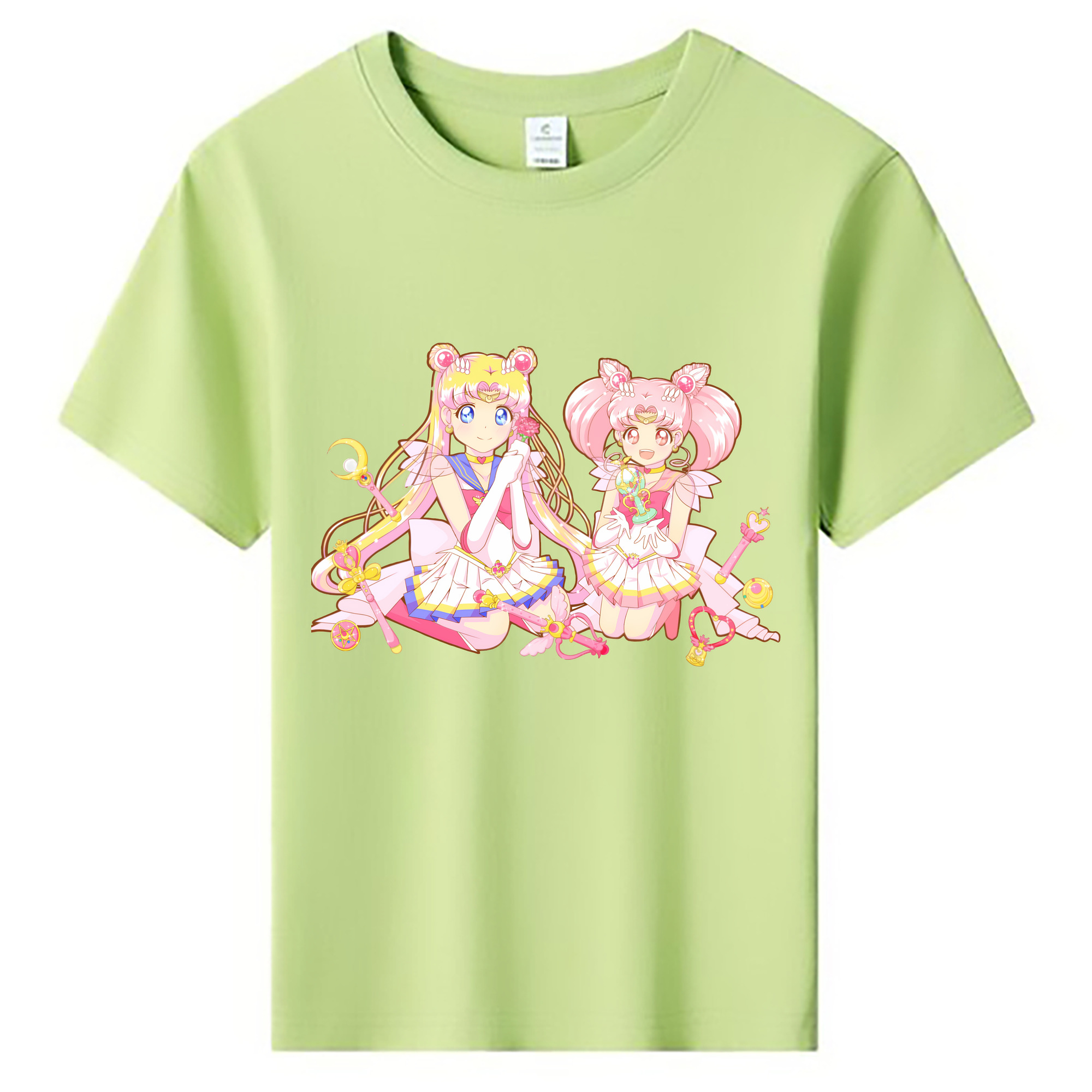 （画像用） 美少女戦士セーラームーン 月野 うさぎ つきの うさぎ Sailor Moon Tsukino Usagi 綿100％キッズTシャツ（フロントプリント）
